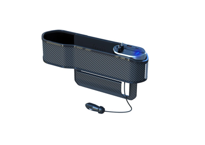 Universal Car Seat Gap Organizer with Charging Ports & Cup Holder