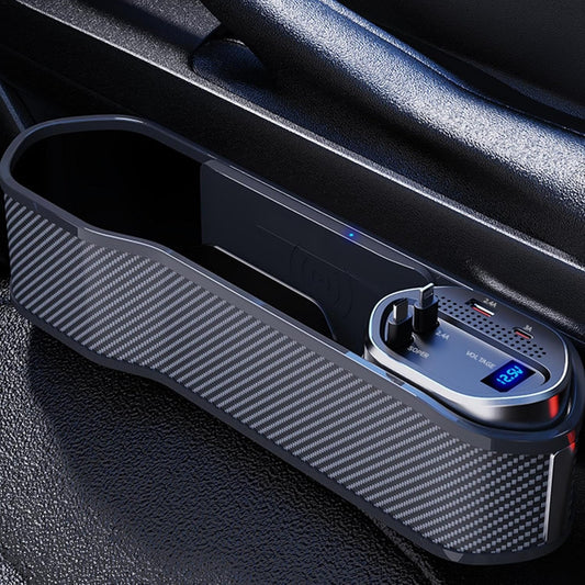 Universal Car Seat Gap Organizer with Charging Ports & Cup Holder