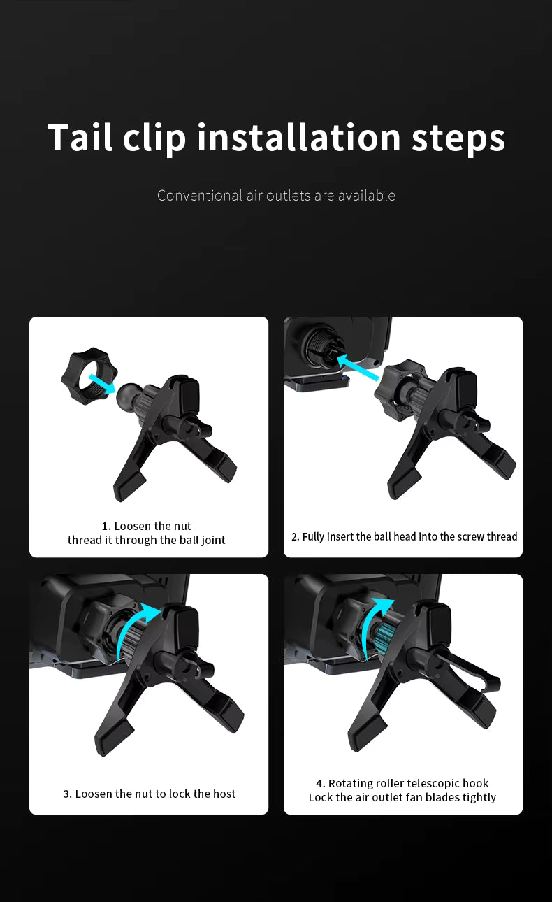 Car Charger Mount Wireless Fast